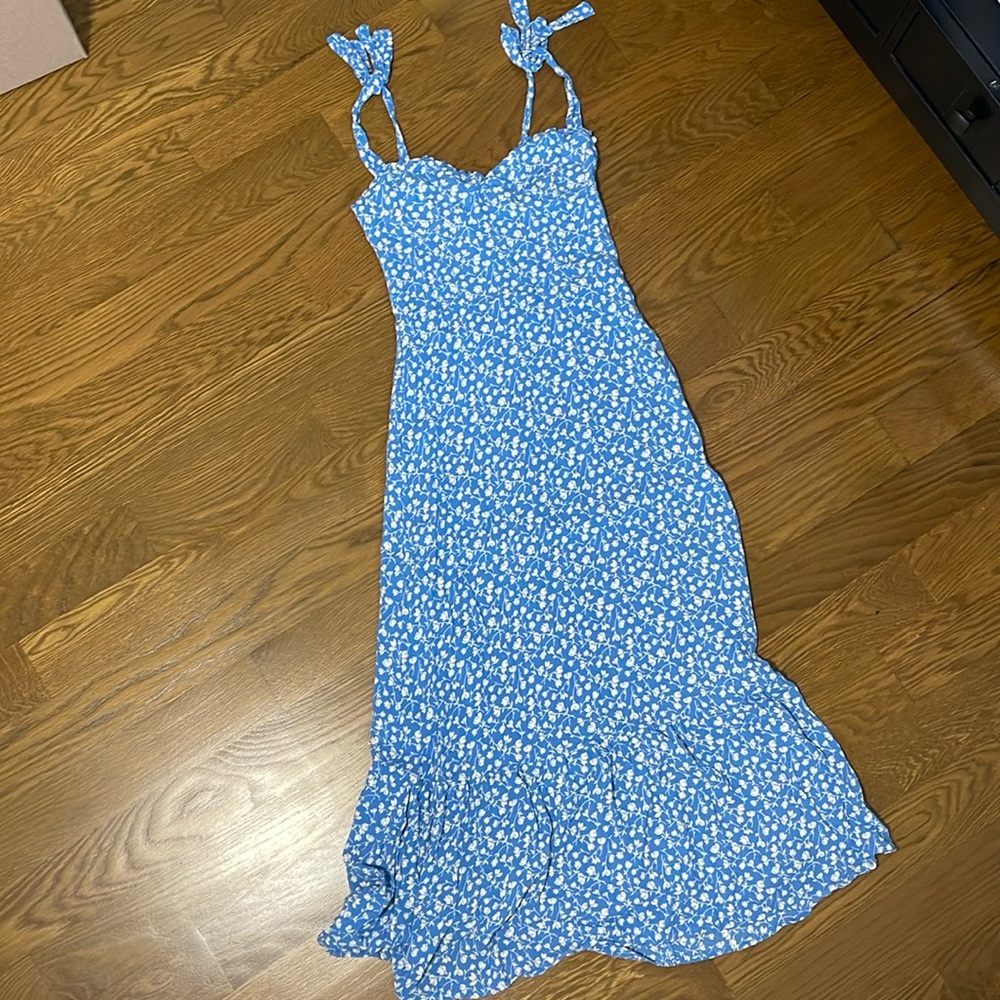 Reformation Blue Floral Women's Dress